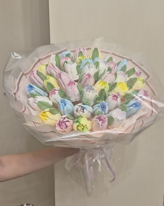 Принимаю заказы на зефирные цветы.