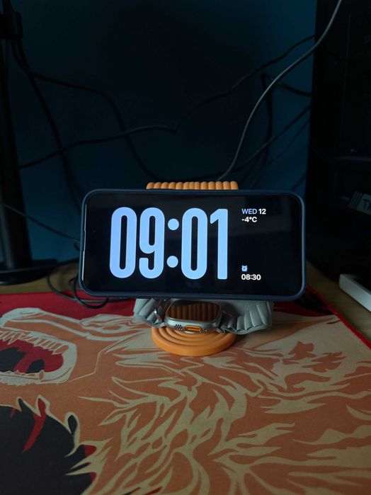 Suport incarcator magsafe iPhone si Apple Watch Stand printat 3D