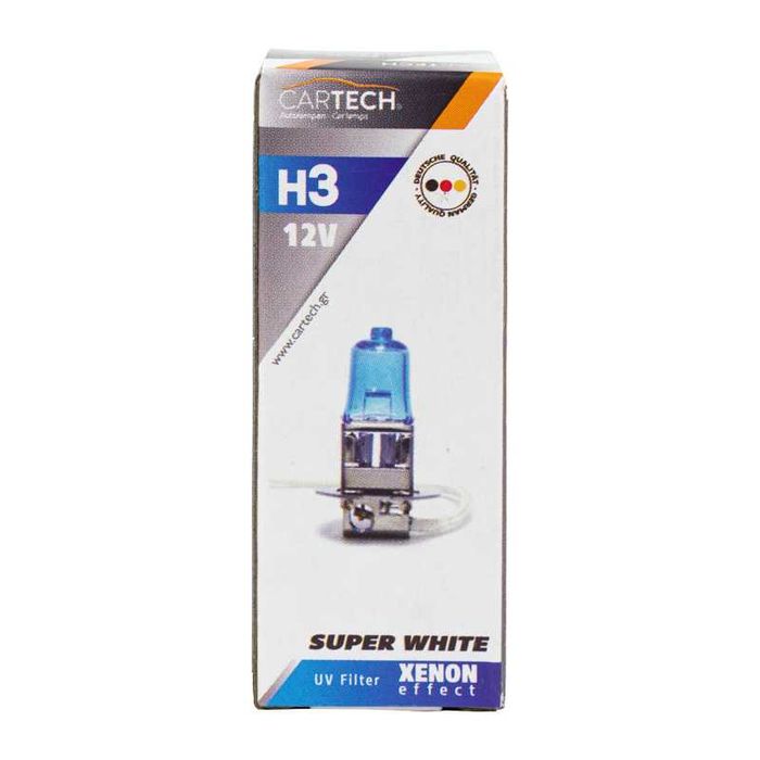 Крушка H3 – 12V/55W – PK22s Super White от CarTech