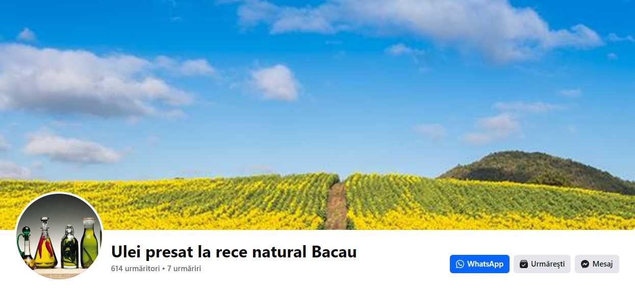 Ulei Presat la rece Bacau