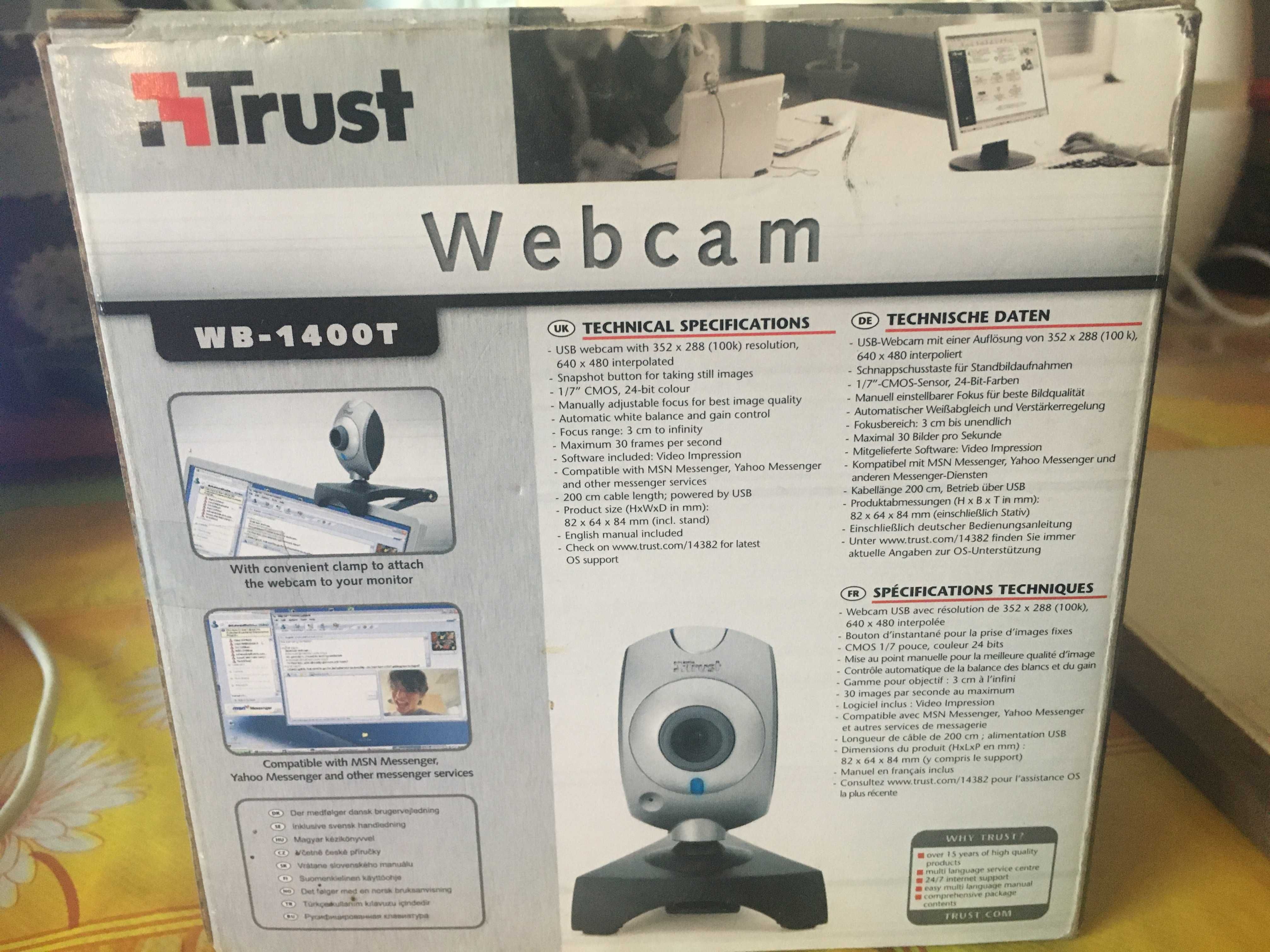 USB Webcam Trust nefunctional