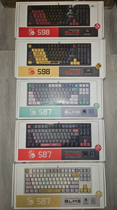 Клавиатуры механические Bloody S87 и S98
