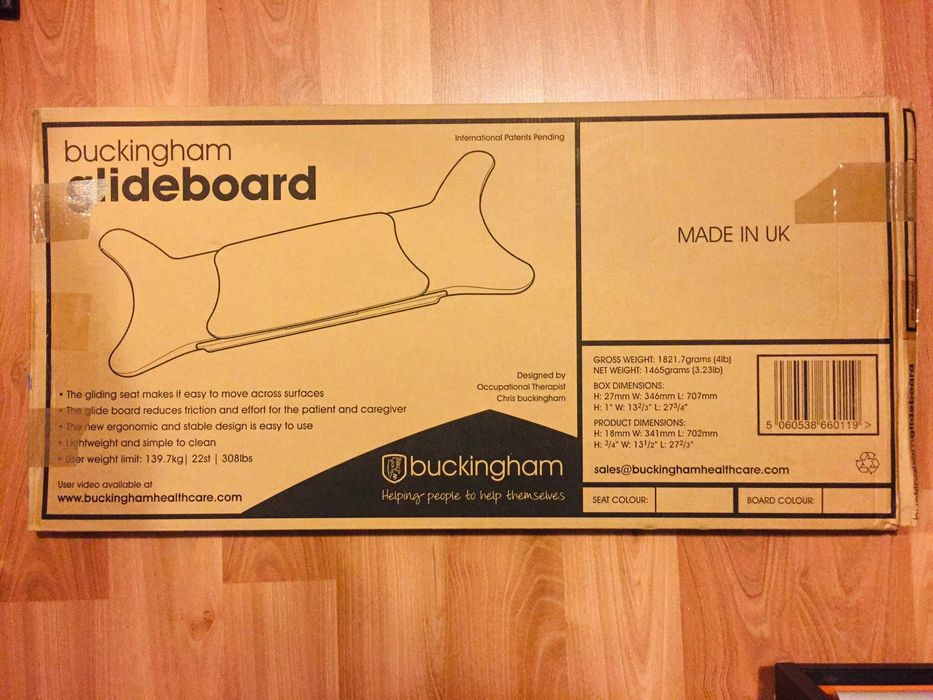 Placă culisantă Buckingham, pentru transfer persoane cu dizabilități