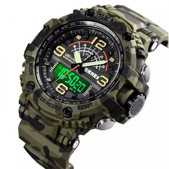 Ceas Military & Sport analog digital waterproof-camo