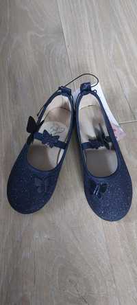 Pantofi eleganti albaștri cu sclipici, mărimea 31, pret: 45 ron