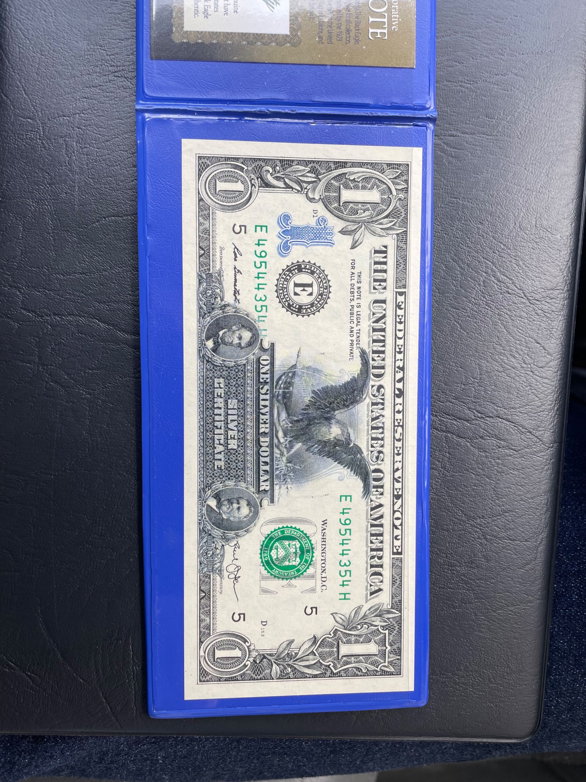 1$ Американски долар silver certificate