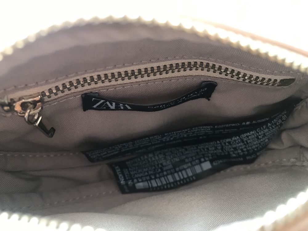 Zara чанта естествена кожа
