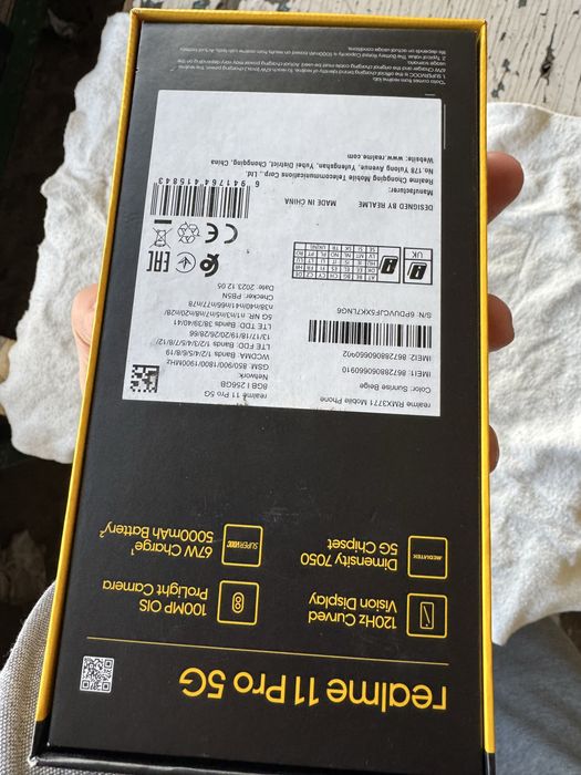 realmi 11 pro 5G pamit 12.256g holati ideal karopka dak bor