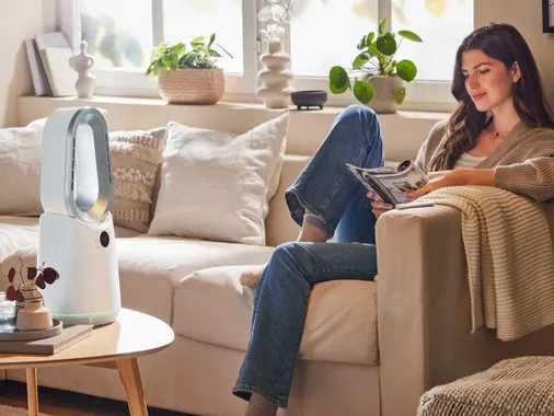 Духалка Печка без ротор Отоплителен вентилатор за топло Черен Бял