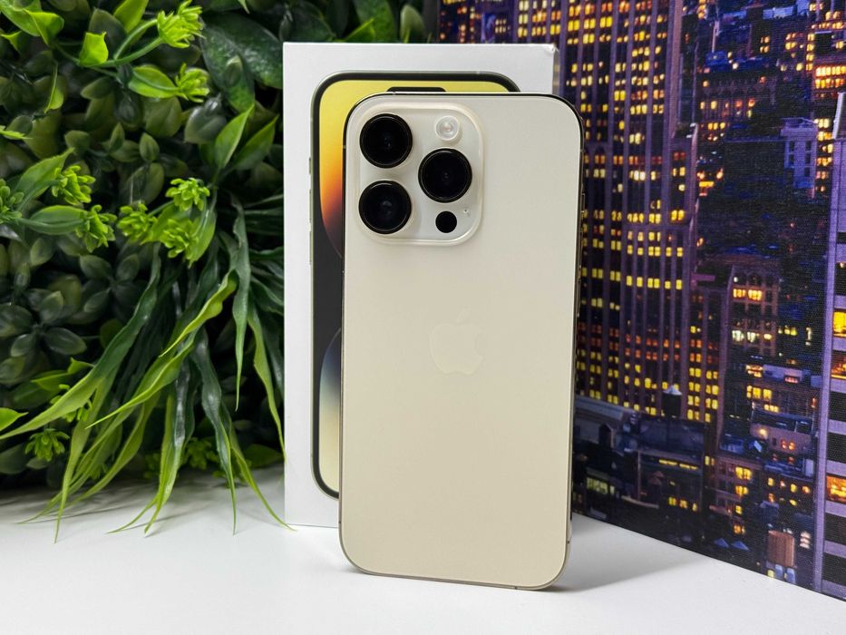 ! Като НОВ ! iPhone 14 Pro 256GB Gold Гаранция