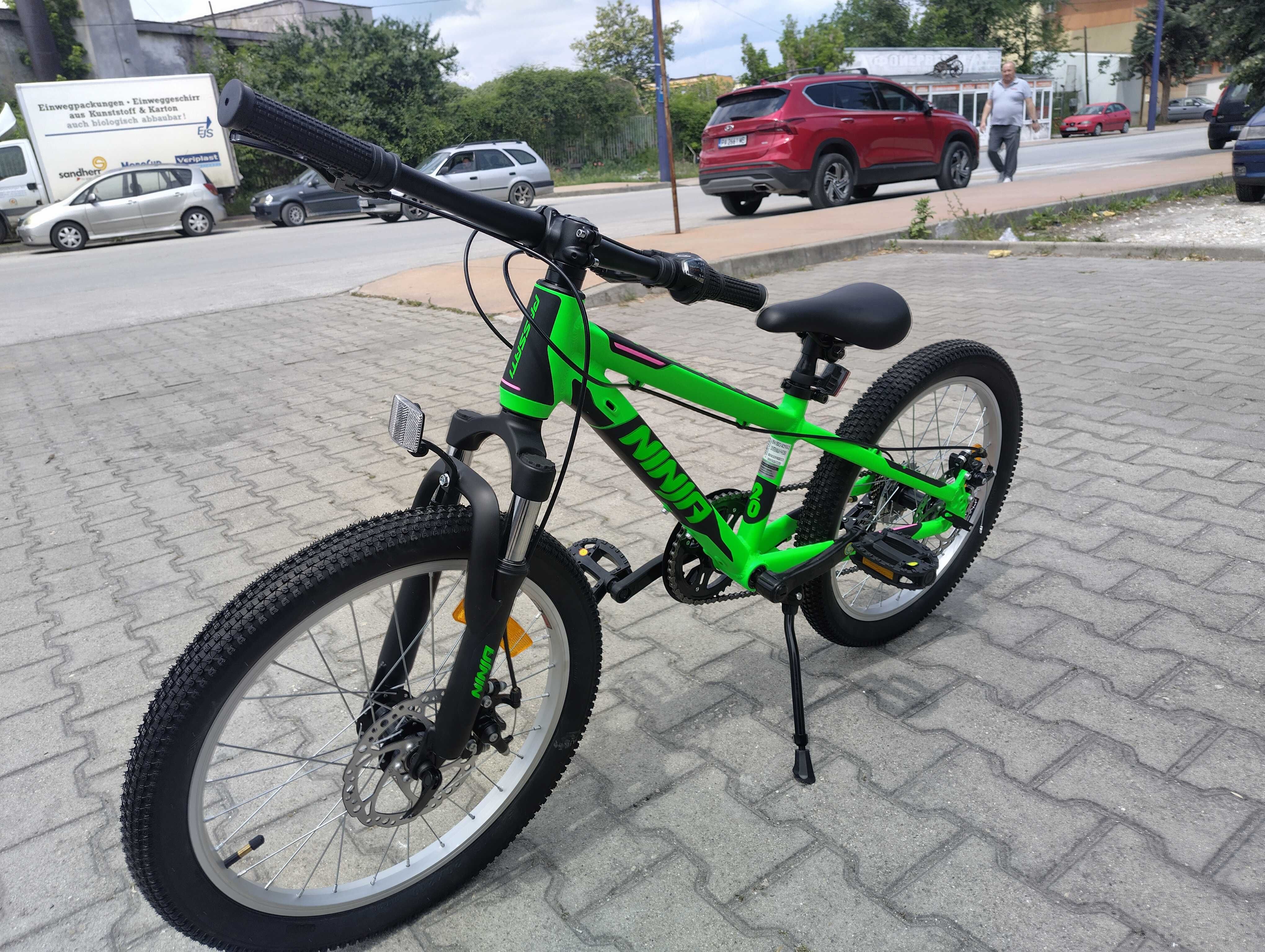 PASSATI Алуминиев велосипед 20" NINJA зелен