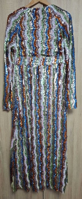 Rochie superba cu paiete multicolore, 38, Edited