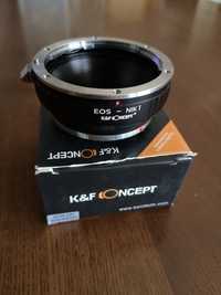K&F Concept EOS adaptor montura Canon EOS la Nikon1

Adapto