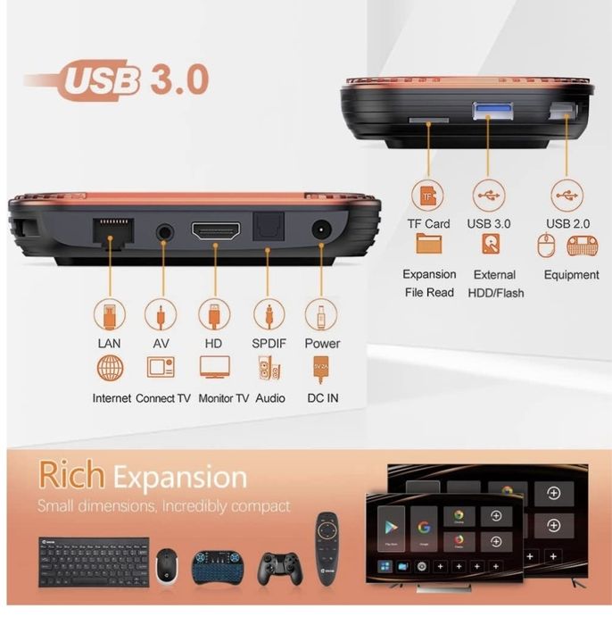 ТВ Бокс Vontar X4 4/32 Gb, 8K, Dual Band WIFI