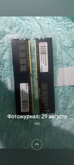 озу оперативный память ddr4 2шт по 8gb 2666mhz