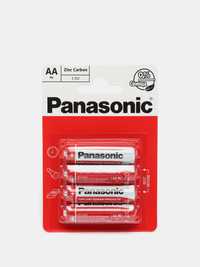 Батарейки солевые Panasonic, напряжение 1.5 V В R6REL/4BPR