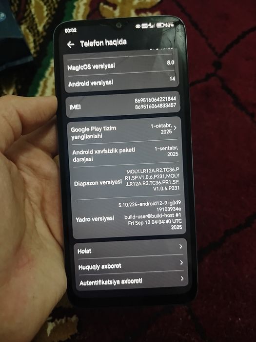 Honor x6a 8/128 talik srochnaa!!!