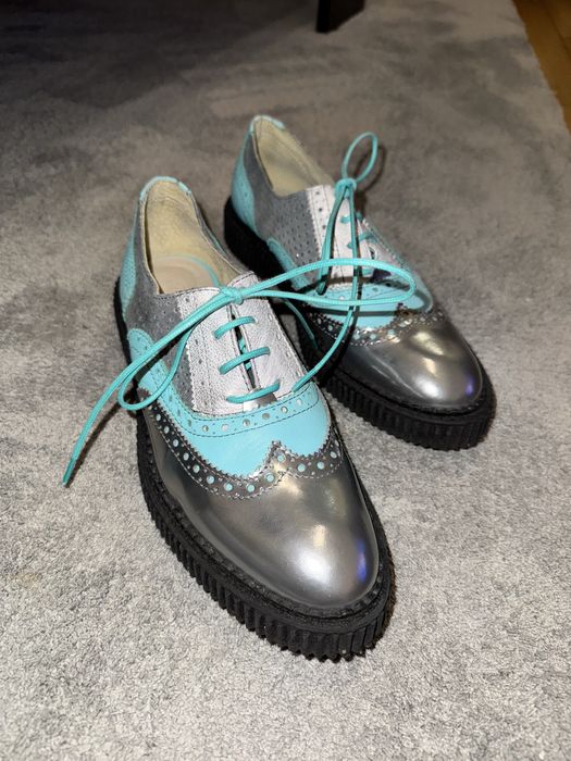 Дамски обувки Оксфорд/ естествена кожа / номер 38