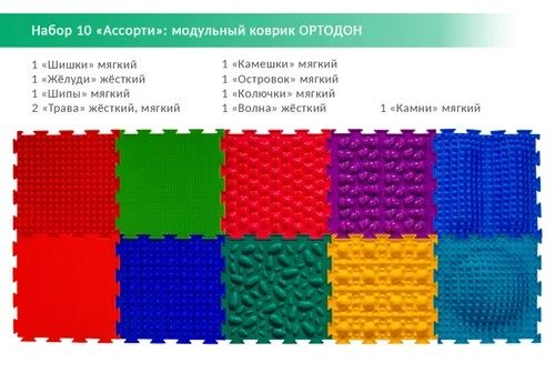 Ортодон. Орто коврики Ортоковрки. Орто пазлы. Ассорти 10шт