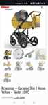 Vand Carucior 3in1  Krausman Nexxo Yellow - Testat ADAC
