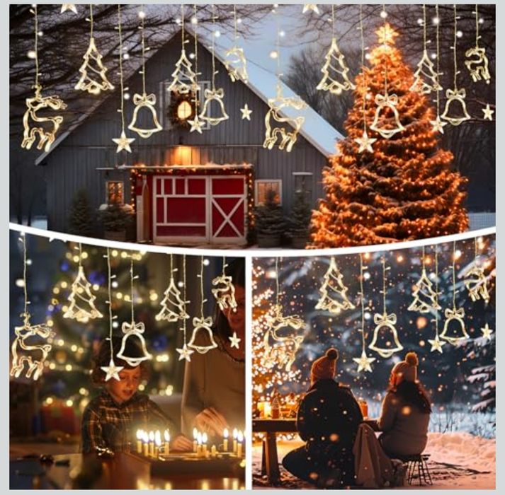 Instalatie Crăciun 3.5 m – 8 Moduri de Iluminare, Alb Cald