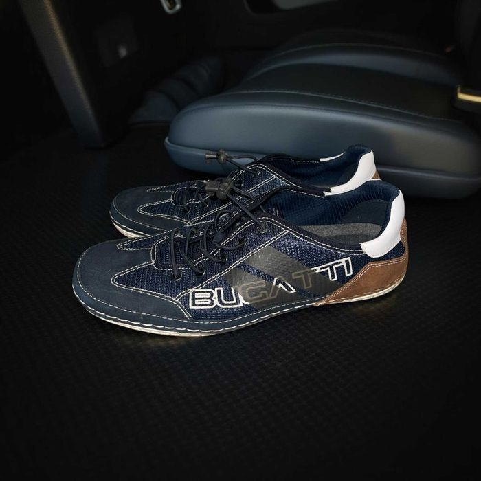 bugatti мъжки маратонки тъмно сини кафяви обувки спортни бугати