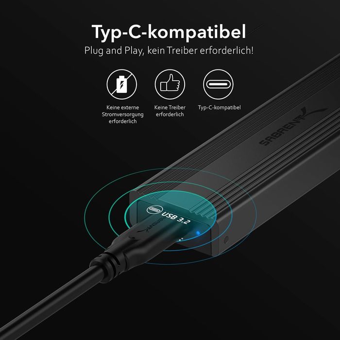 NVMe Enclosure and m2 SATA SSD Adapter USB C 3.2X2 10Gbps Heatsink