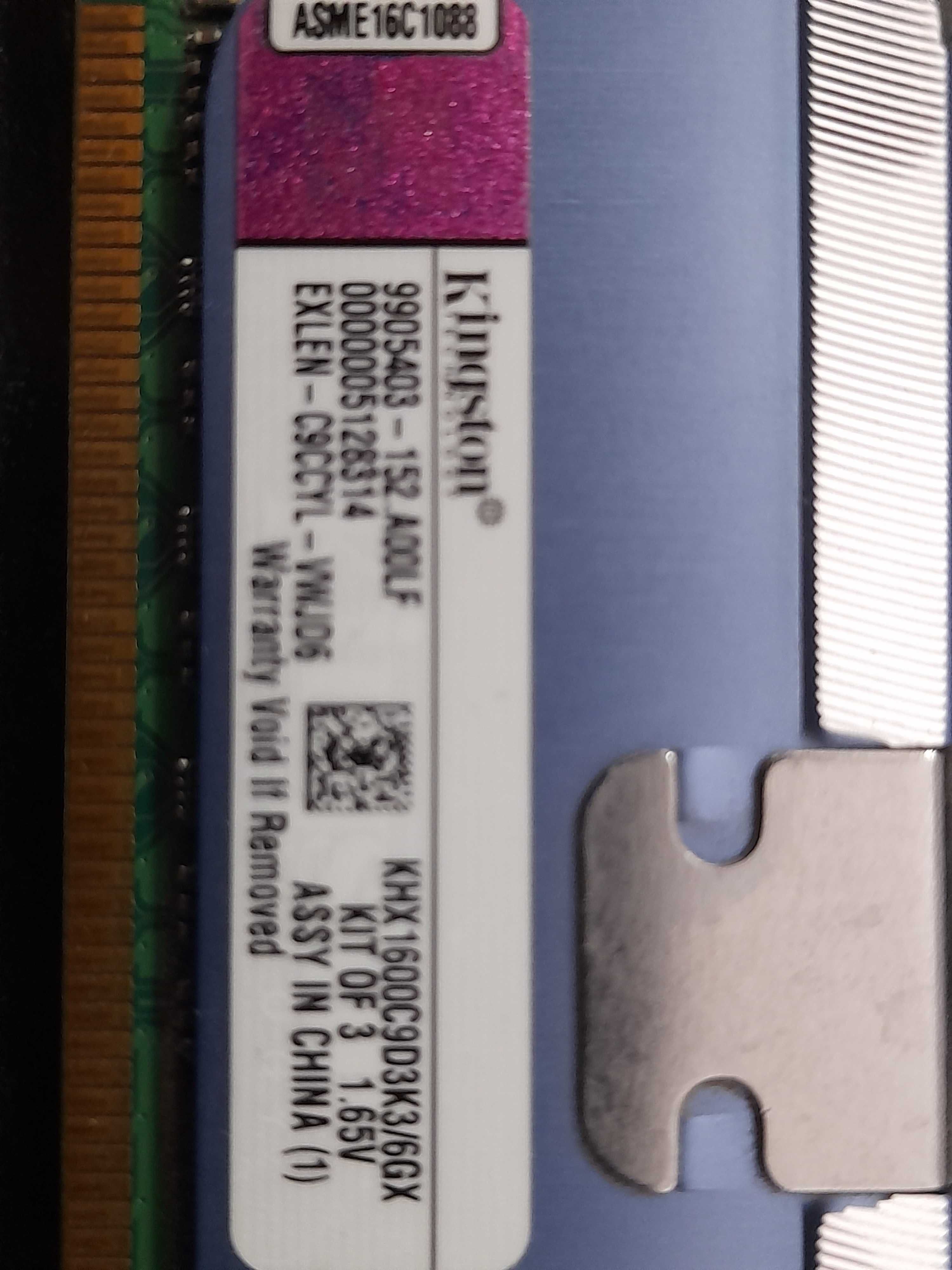 DDR3 Kingston HyperX 2GB 1600