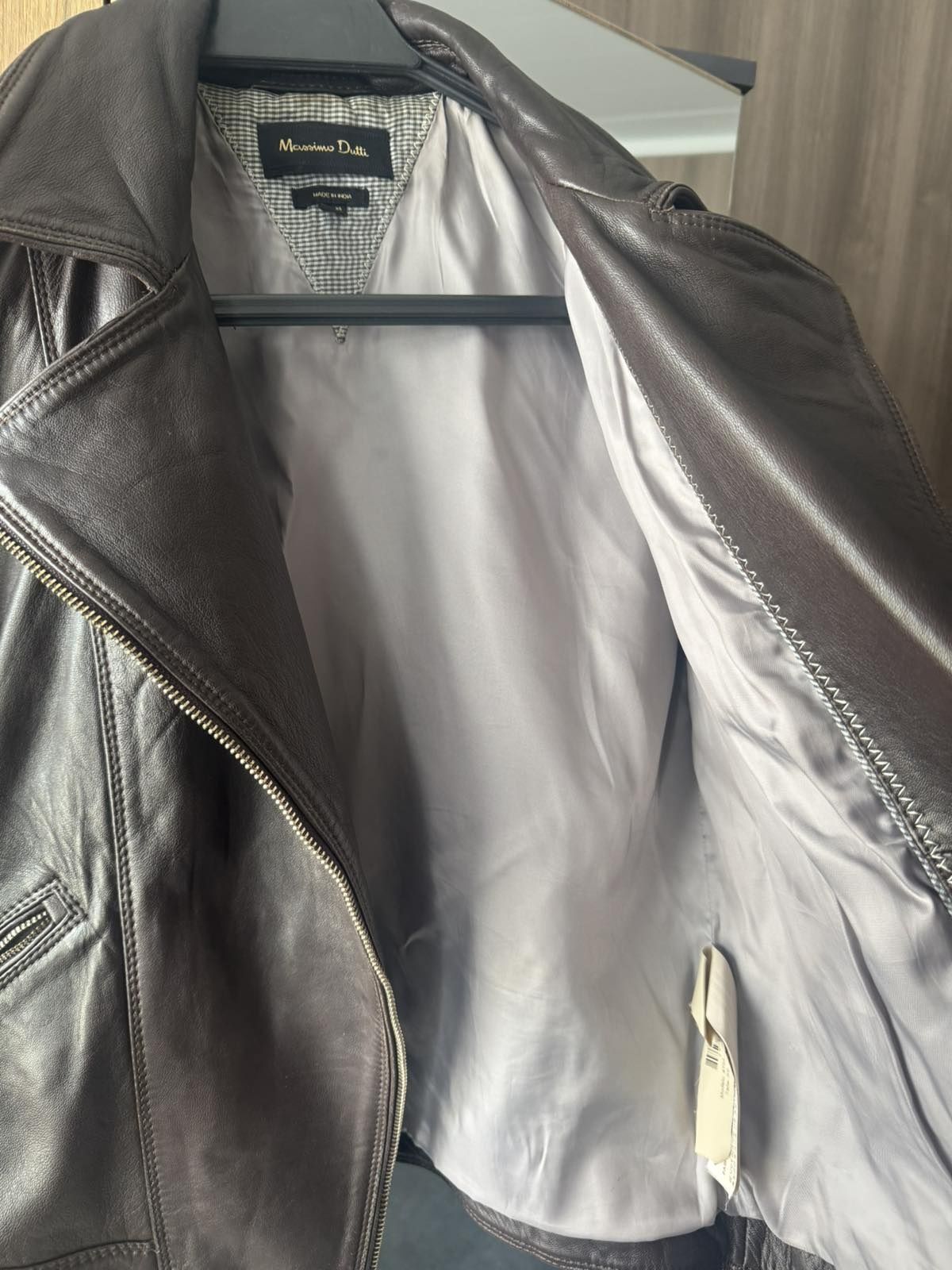 Кожено яке  massimo dutti