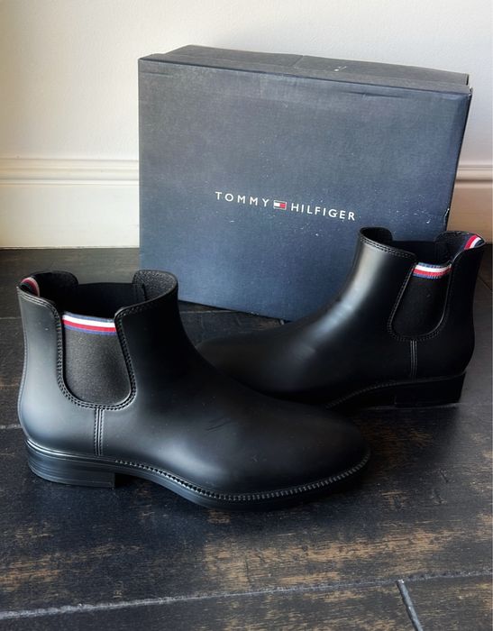 Botine Ghete Chelsea Impermeabile Tommy Hilfiger Negre / size 41