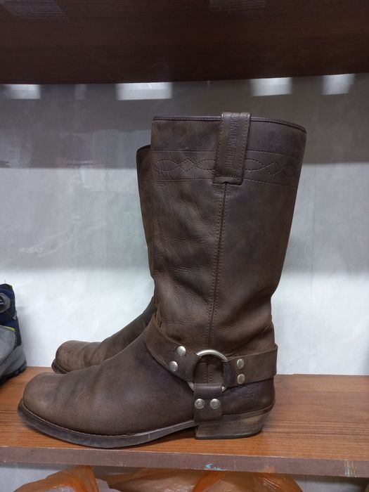 Сапоги кожаные ковбойские