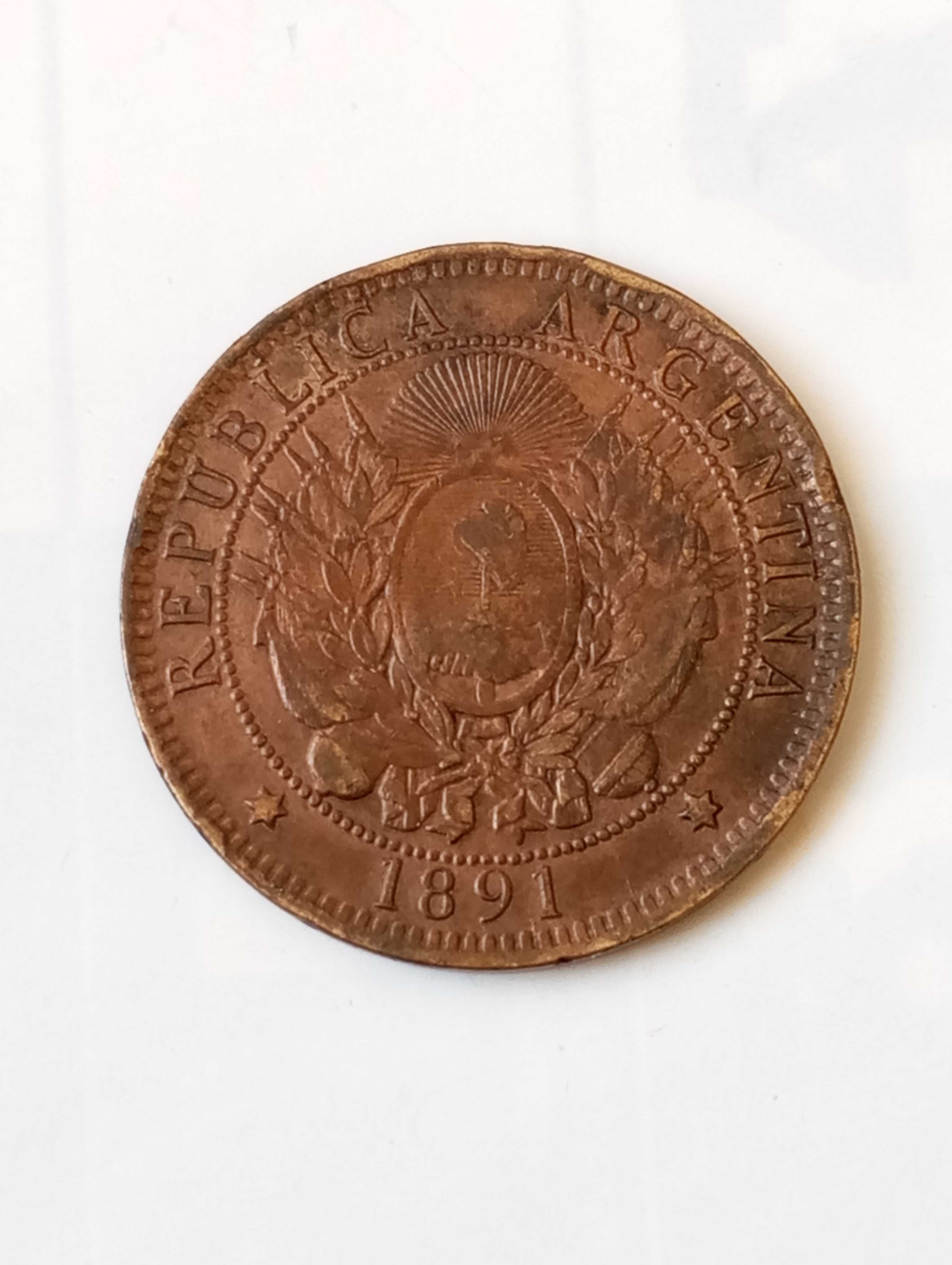 2 сентаво 1891 г. Аржентина