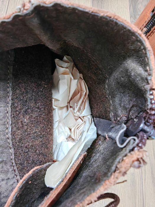 Cizme piele maro femei