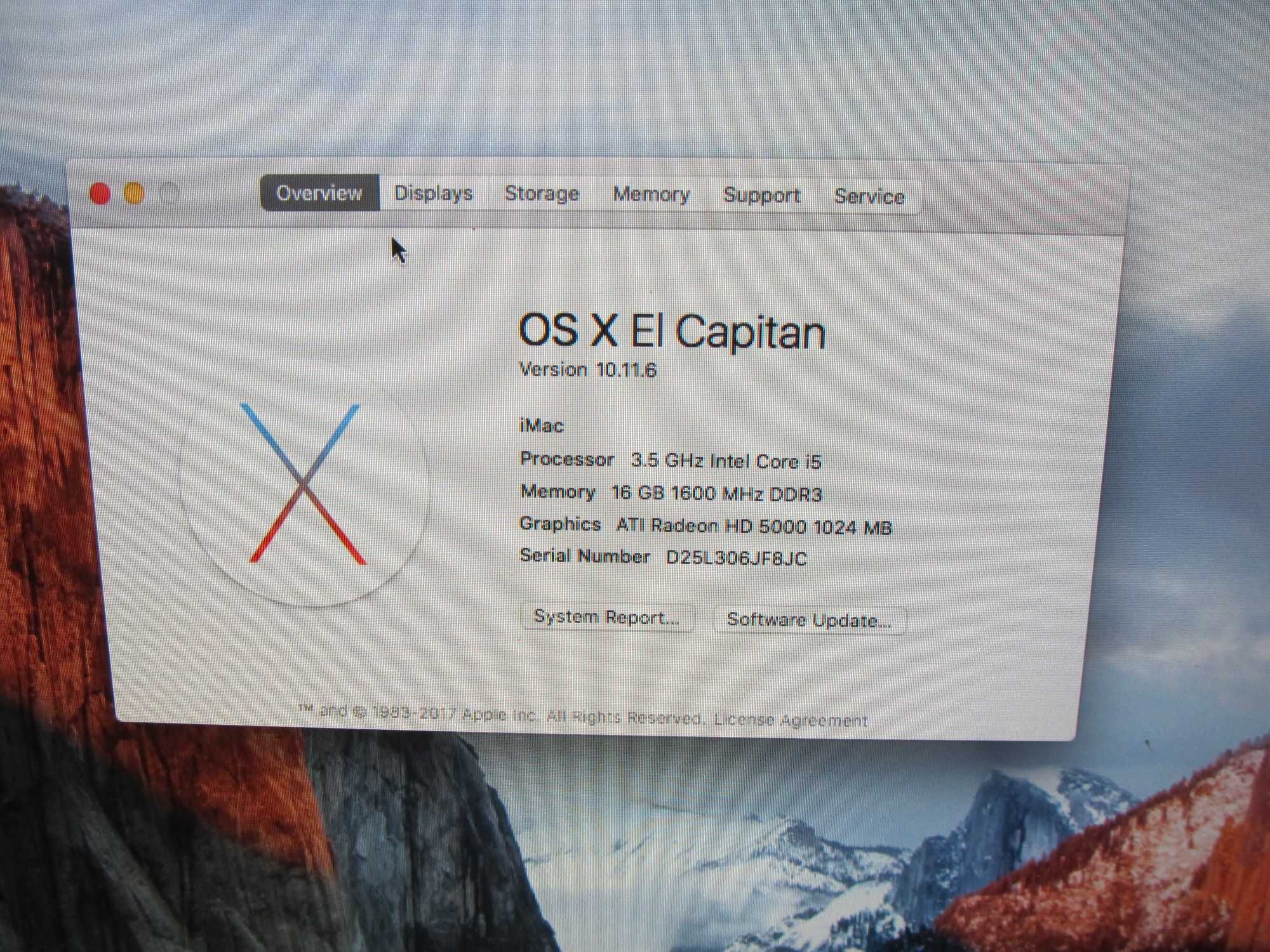 Компютър с Mac OS X - El Capitan