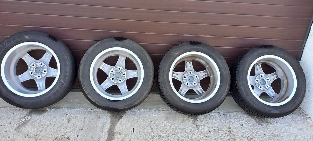 Jante aliaj 5x112 R16 6,5J ET40 VW Audi Skoda anvelope iarna 205/60/16