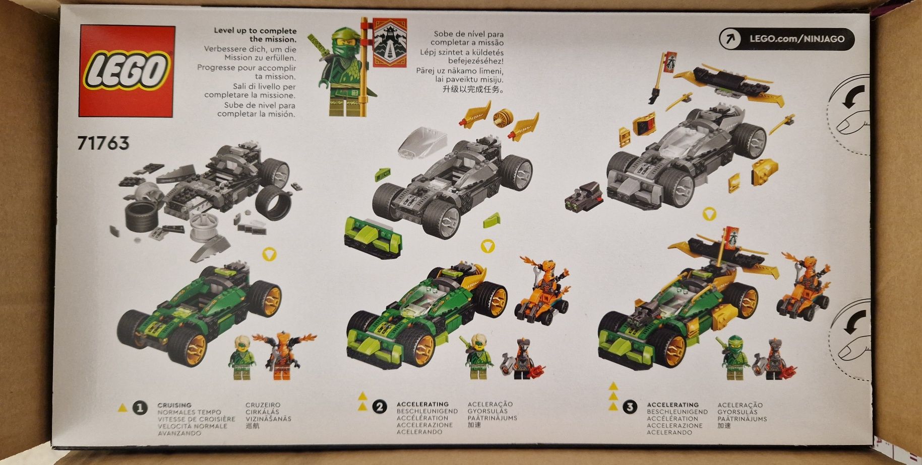 LEGO NINJAGO - Masina de curse EVO a lui Lloyd 71763, 279 piese