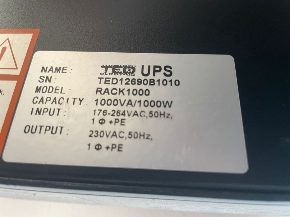 UPS rackabil 1000VA/1000W TED 1000RM 2U TED