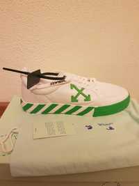 Vand pantofi Off-white vulc low white/green