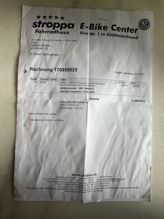 Vând bicicletă electrică