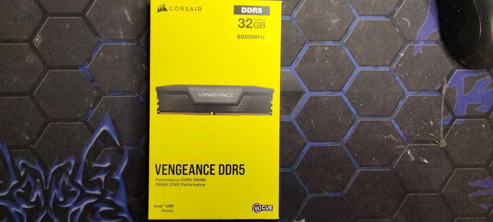DDR-5 DIMM 32 GB 6000 MHz Corsair Vengeance, 2x 16 GB Kit, BOX