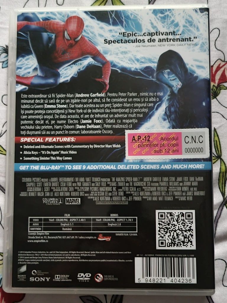 Film dvd The Amazing Spider-Man 2