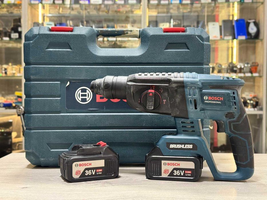 Акумулаторен перфоратор Bosch GBH 36 VF-LI с две батерии и зарядно