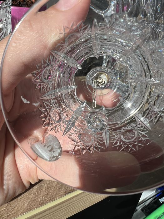 Clopotel cristal bogat ornamentat