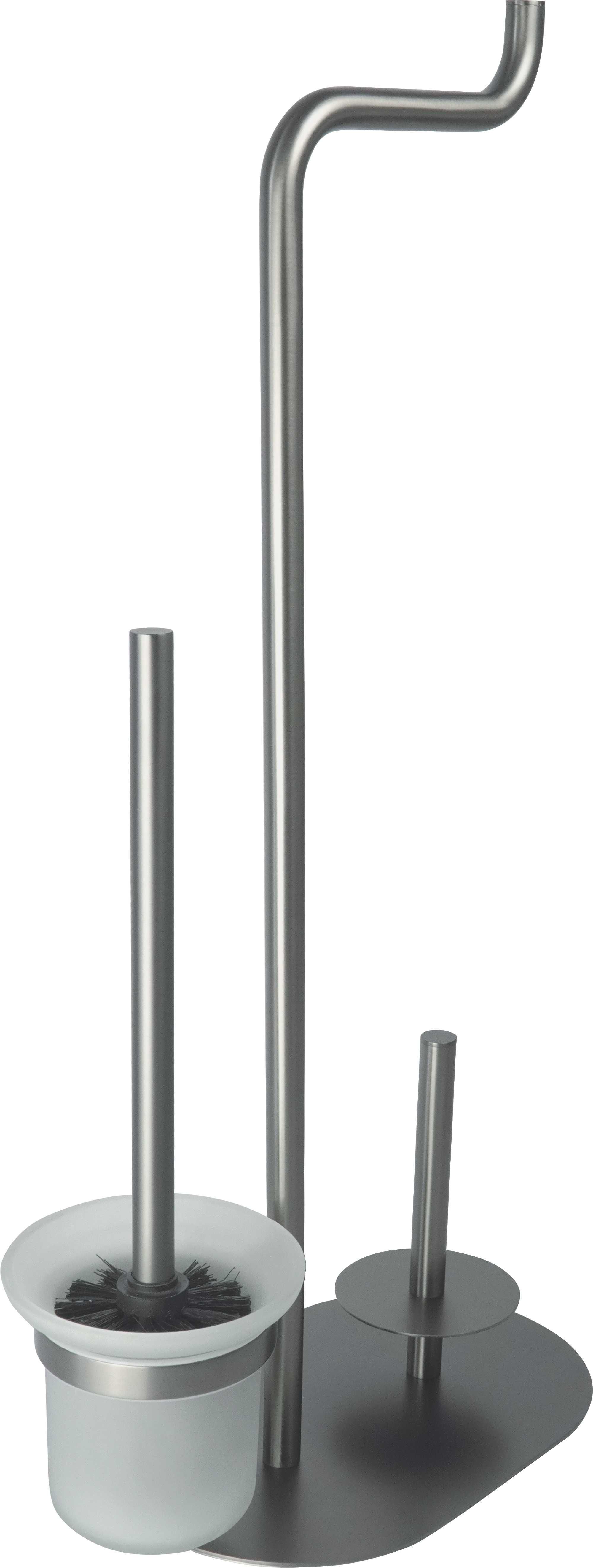 Титаниева стойка за тоалетна хартия и четк Silia Titanium 3в1 ADI_D732
