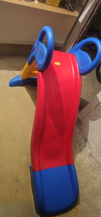 Tobogan copii albastru rosu galben