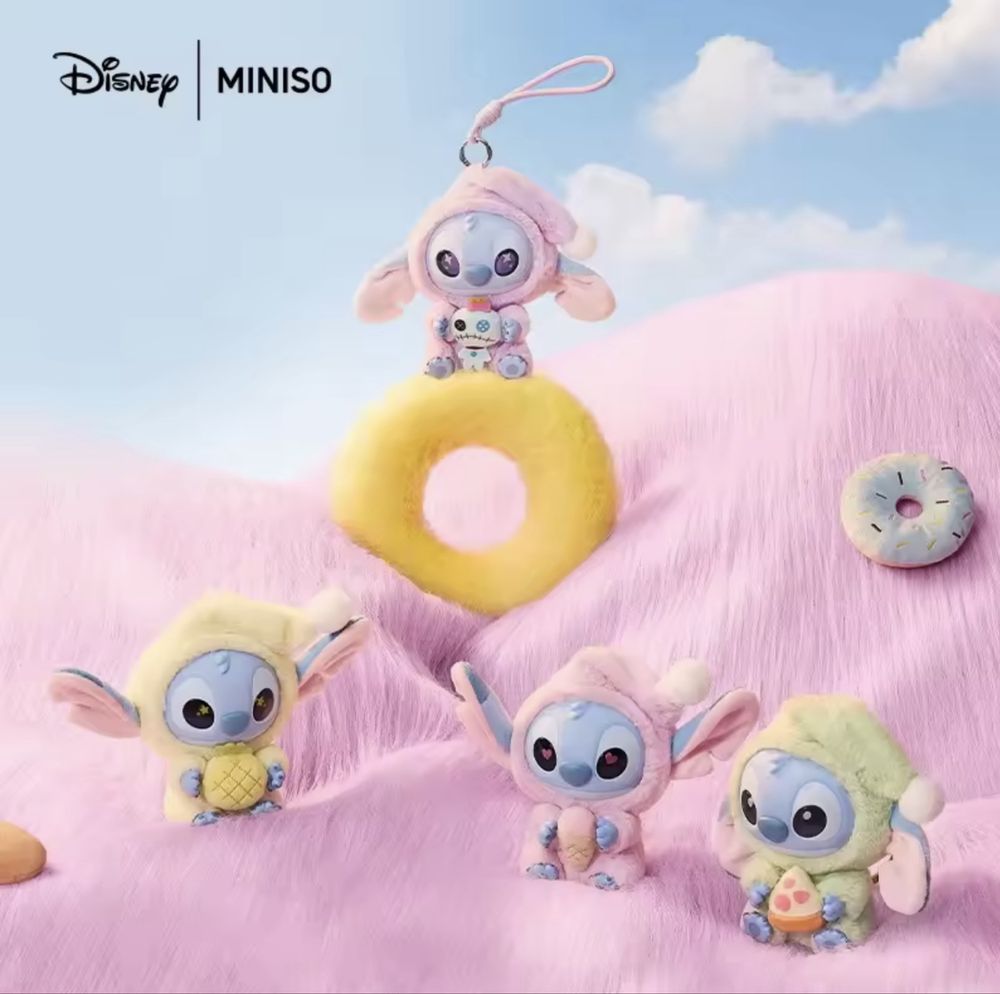 Labubu stitch плюшена играчка/Лабубу Стич плюшена играчка