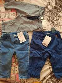 Нови дънки, джинси и панталонки размер 68, 4-6 месеца