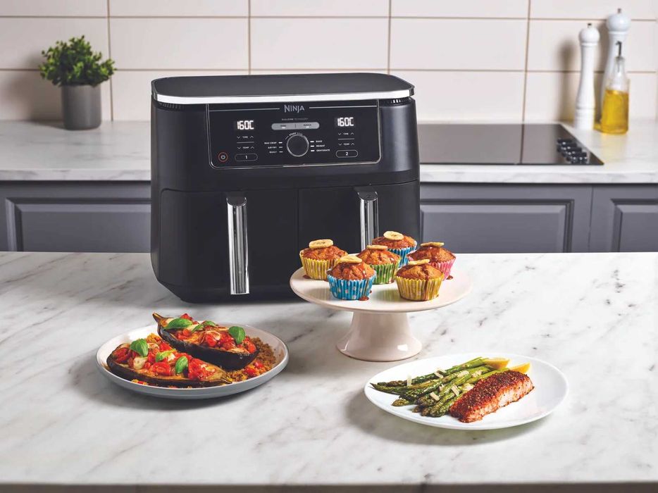 Ninja AF400EU – Air Fryer 9.5L, Dual Zone, 2470W, 2 г. гаранция
