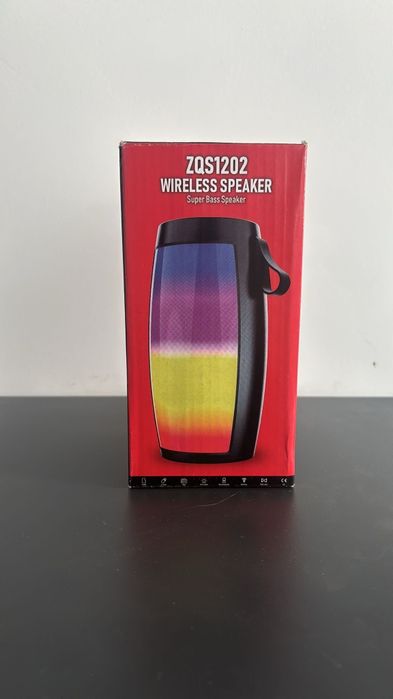 Boxa Portabila Bluetooth ZQS1202 15×7cm cu LED si incarcator