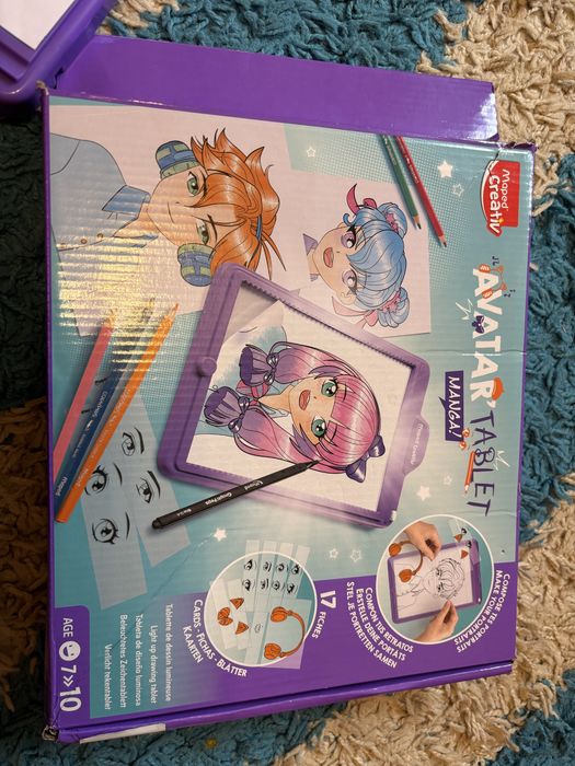 Mini tableta copii/Set Creativ Lumi Board Maped